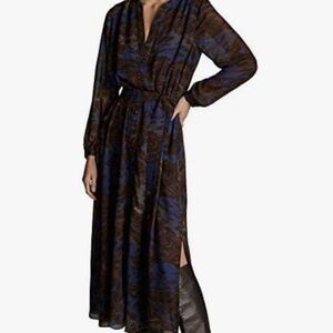 Massimo Dutti Long Belted Dress Size 2
